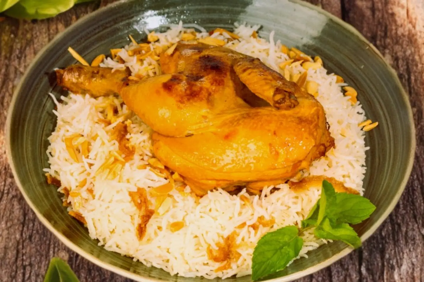 دجاج - رز بيشاور - نصف دجاجة