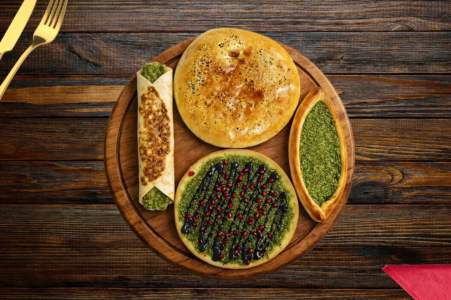 زعتر مع رمان - أجبان شاميات