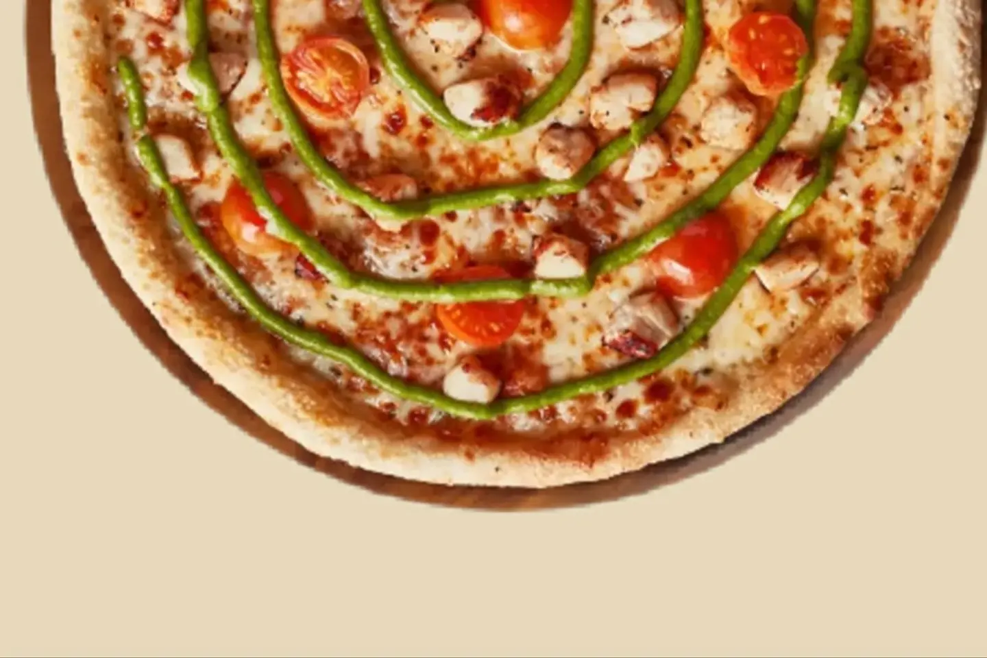 بيتزا بيستو دجاج - وسط