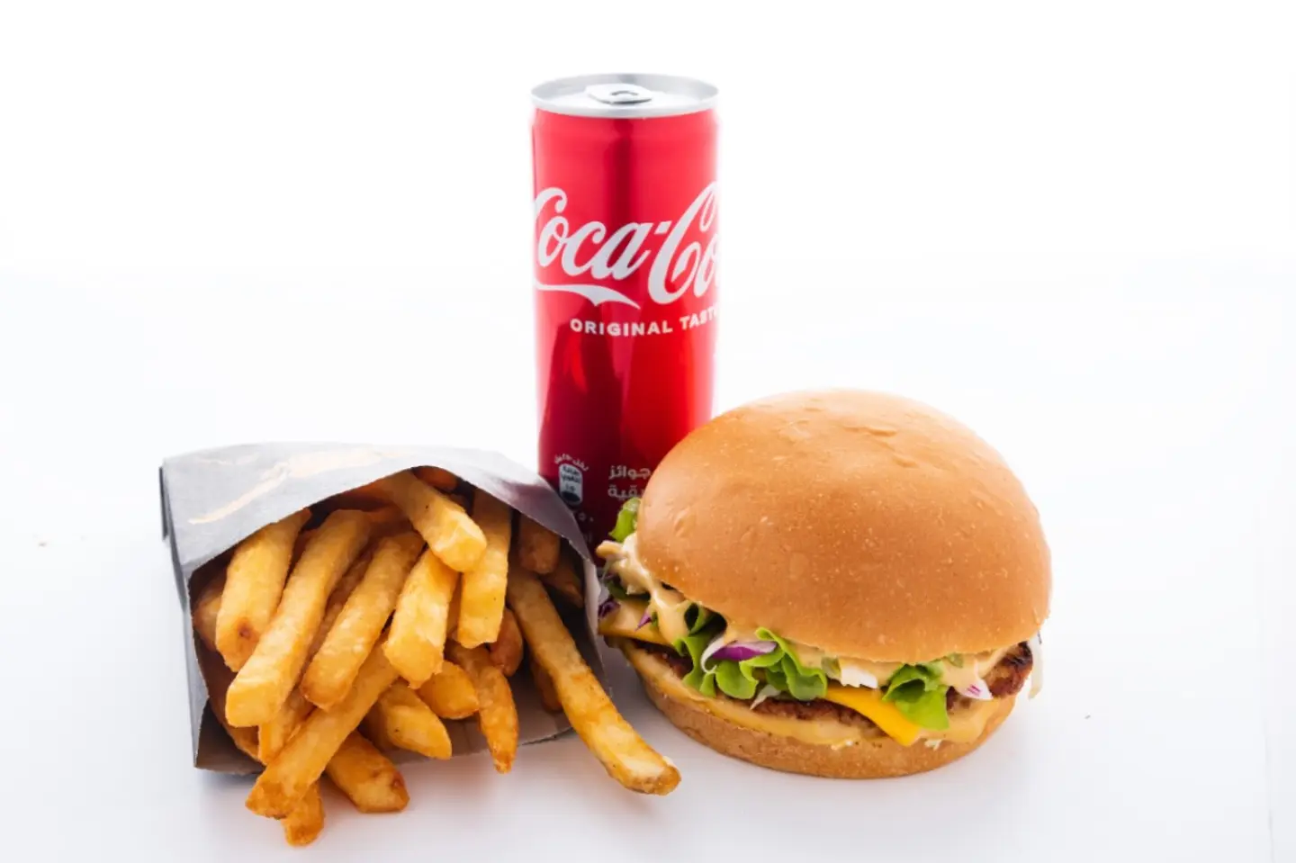 Grilled Burger Chickens Meal - Double Meal