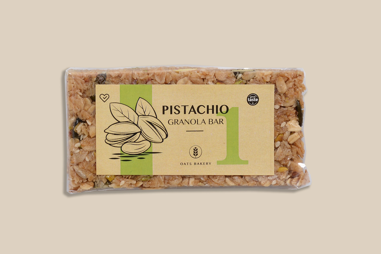 لوح جرانولا الفستق - قطعة