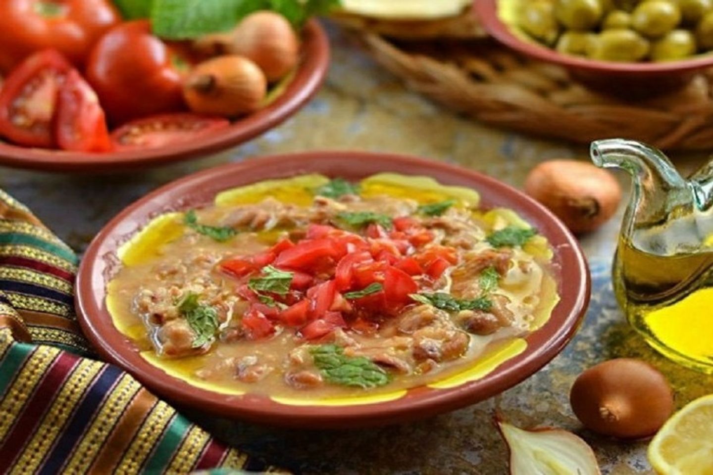 صحن فول لبناني بالزيت - صغير