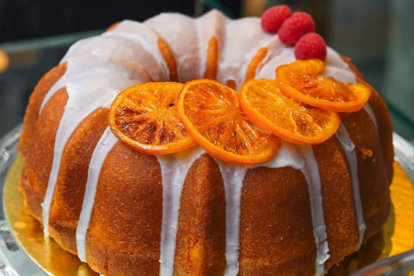 Orange Pound Cake - Slice