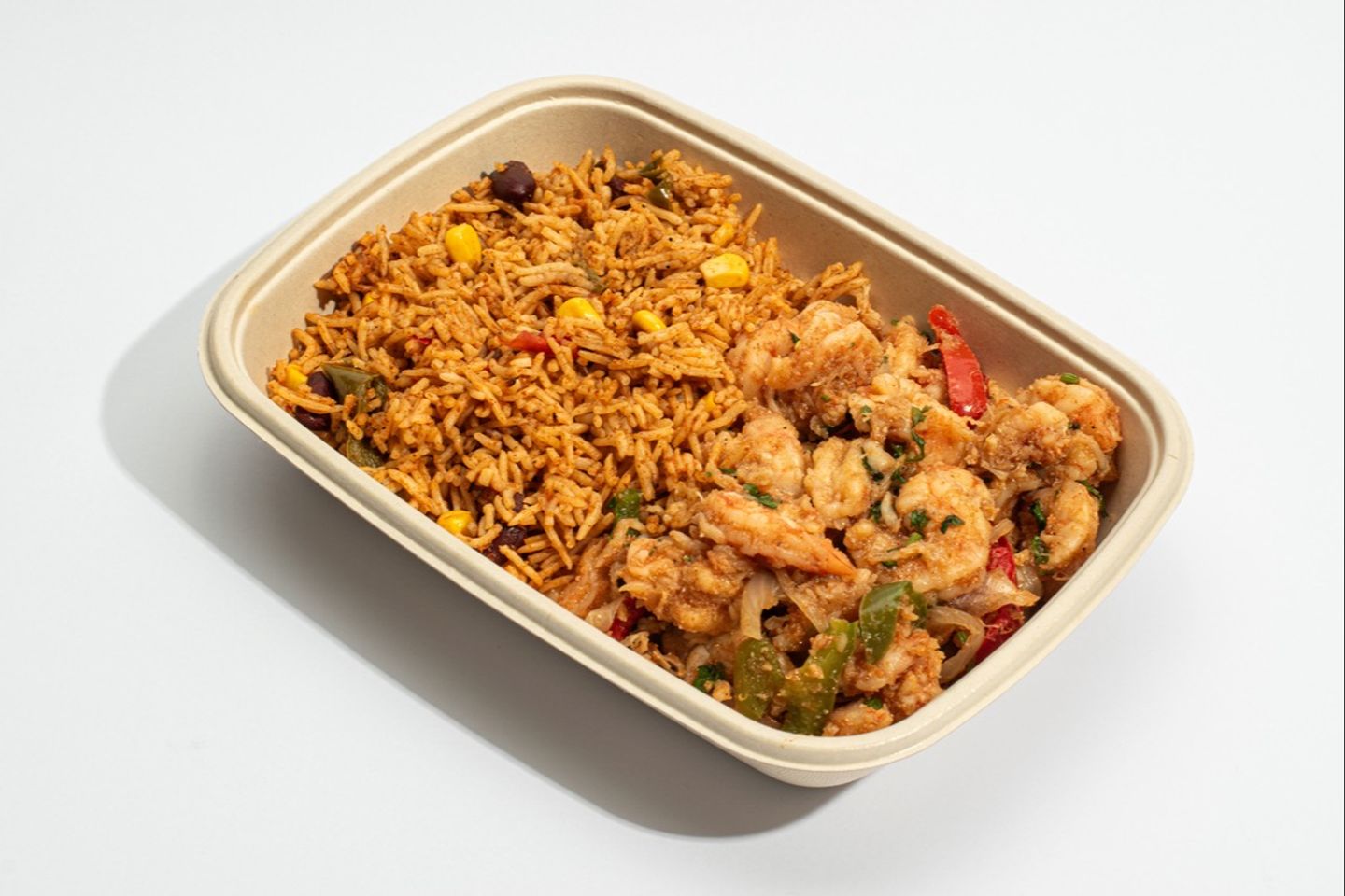 Shrimp With Vegetables With Mexican Rice - 100 Grams