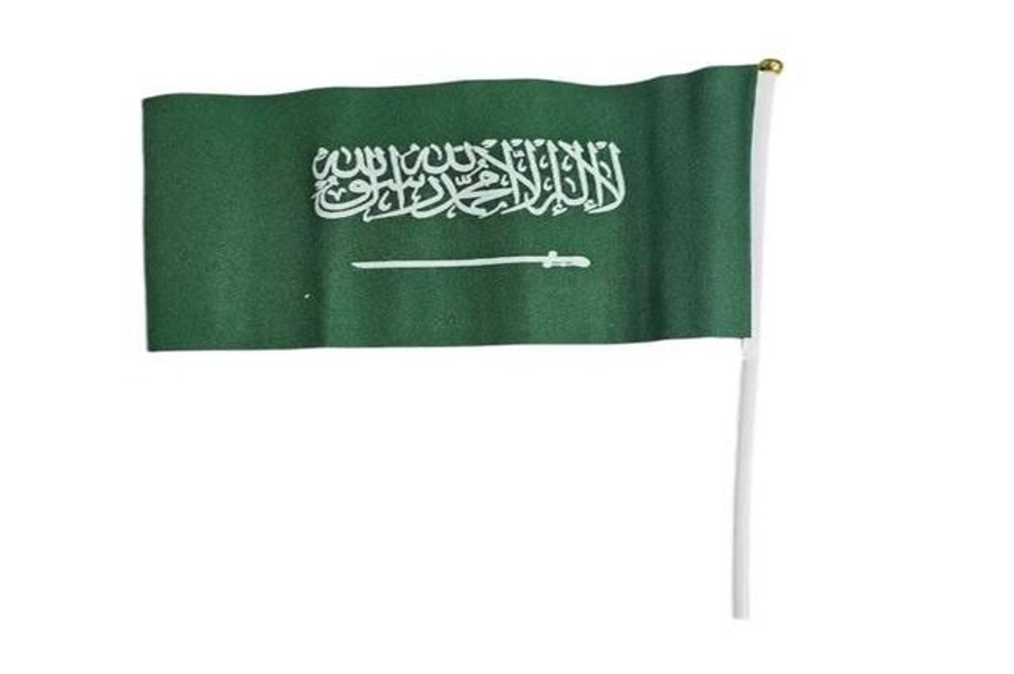 National Day Flag With Stick In Different Sizes - Width 50 Length 40