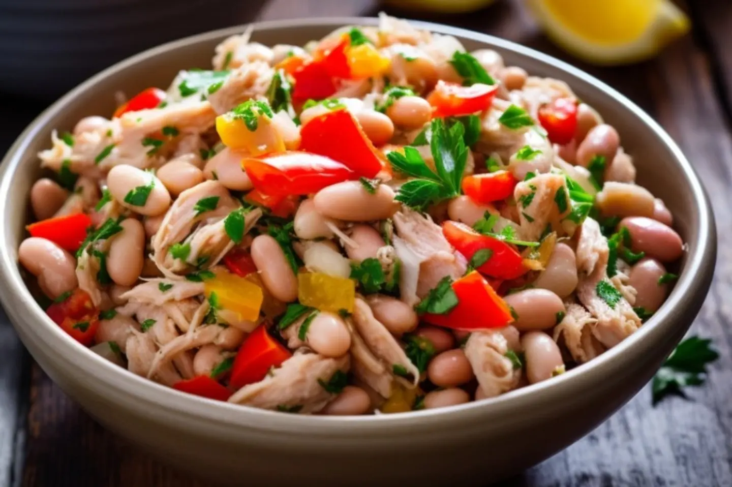 فاصوليا بالتونة - صغير