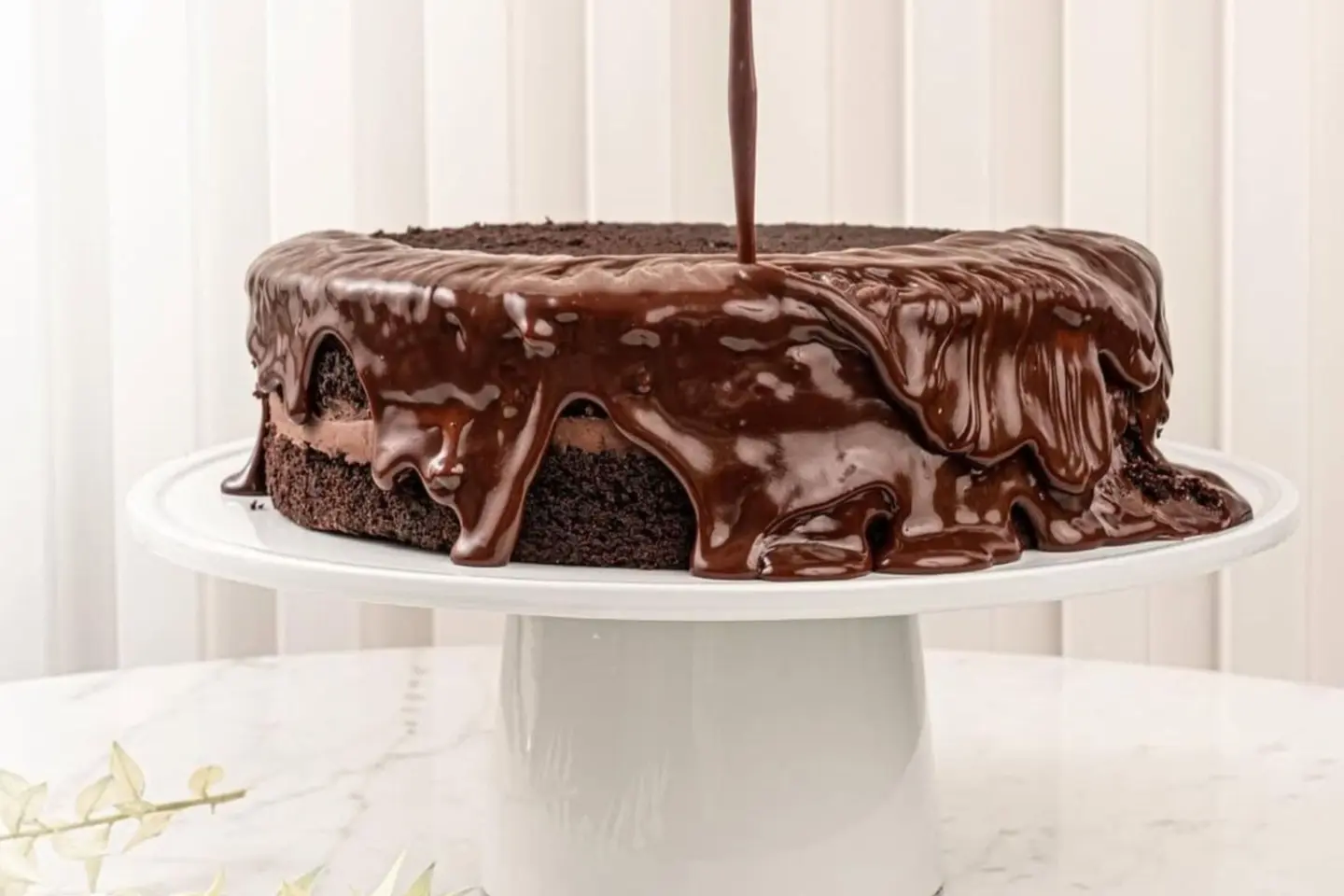 Double Baked Cake - Sliced
