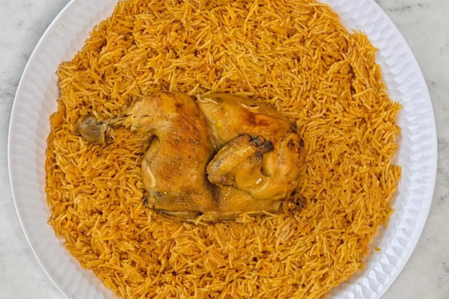 كبسة حساوية - ربع حبة دجاج