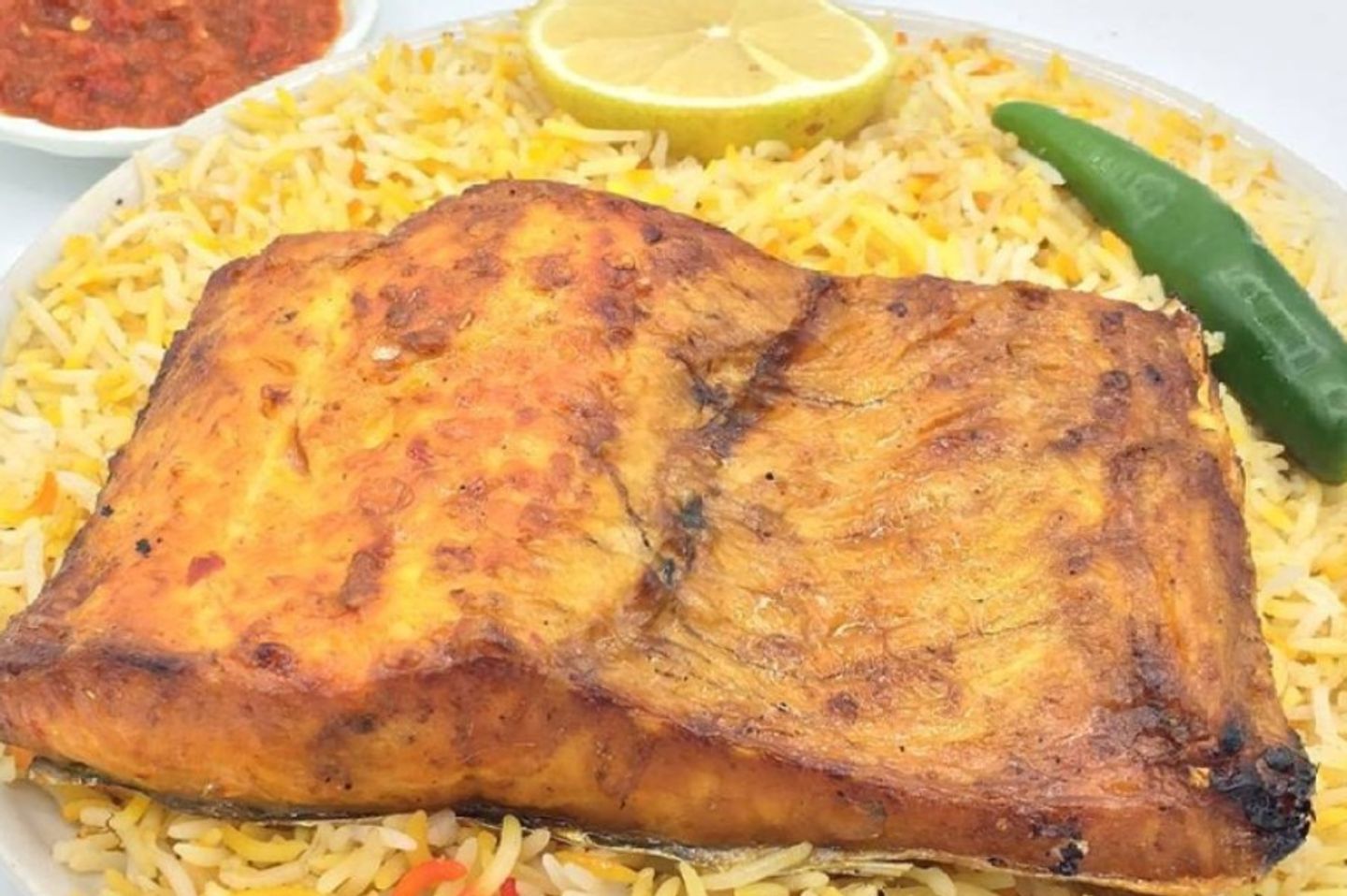 سمك سالمون تنور  - ساده