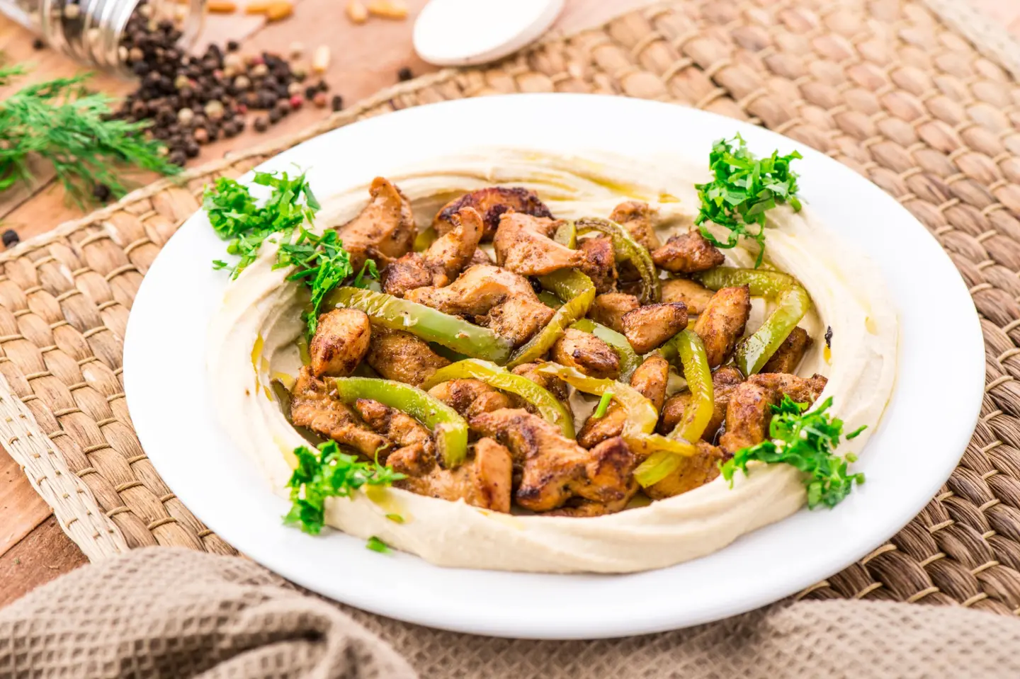 حمص بالدجاج - عادي