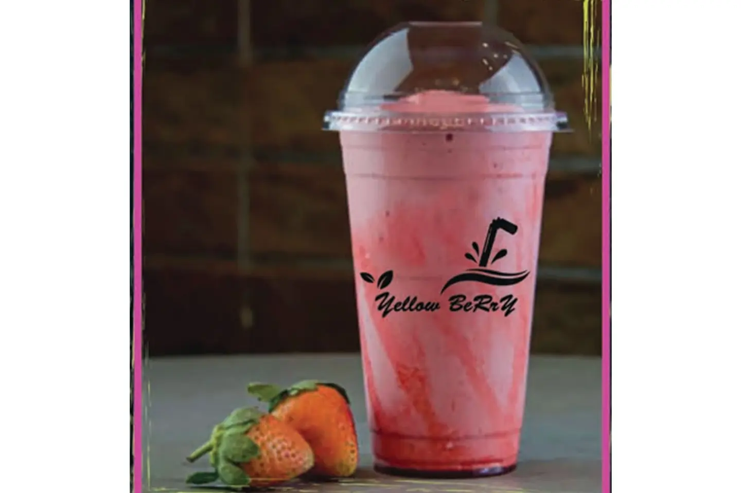 Strawberry Juice With Milk - Medium