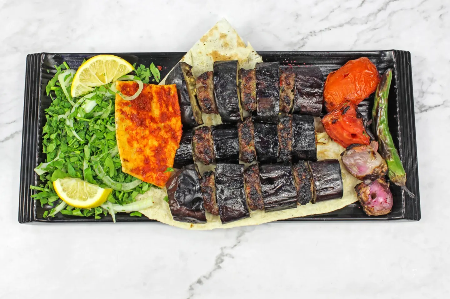 Eggplant Kebab - For One Person