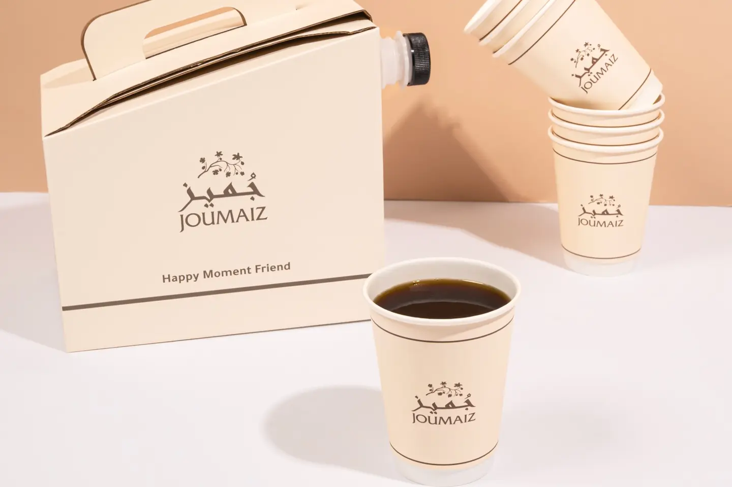 Black Coffe Box - Hot Black Coffee With 7 Cups