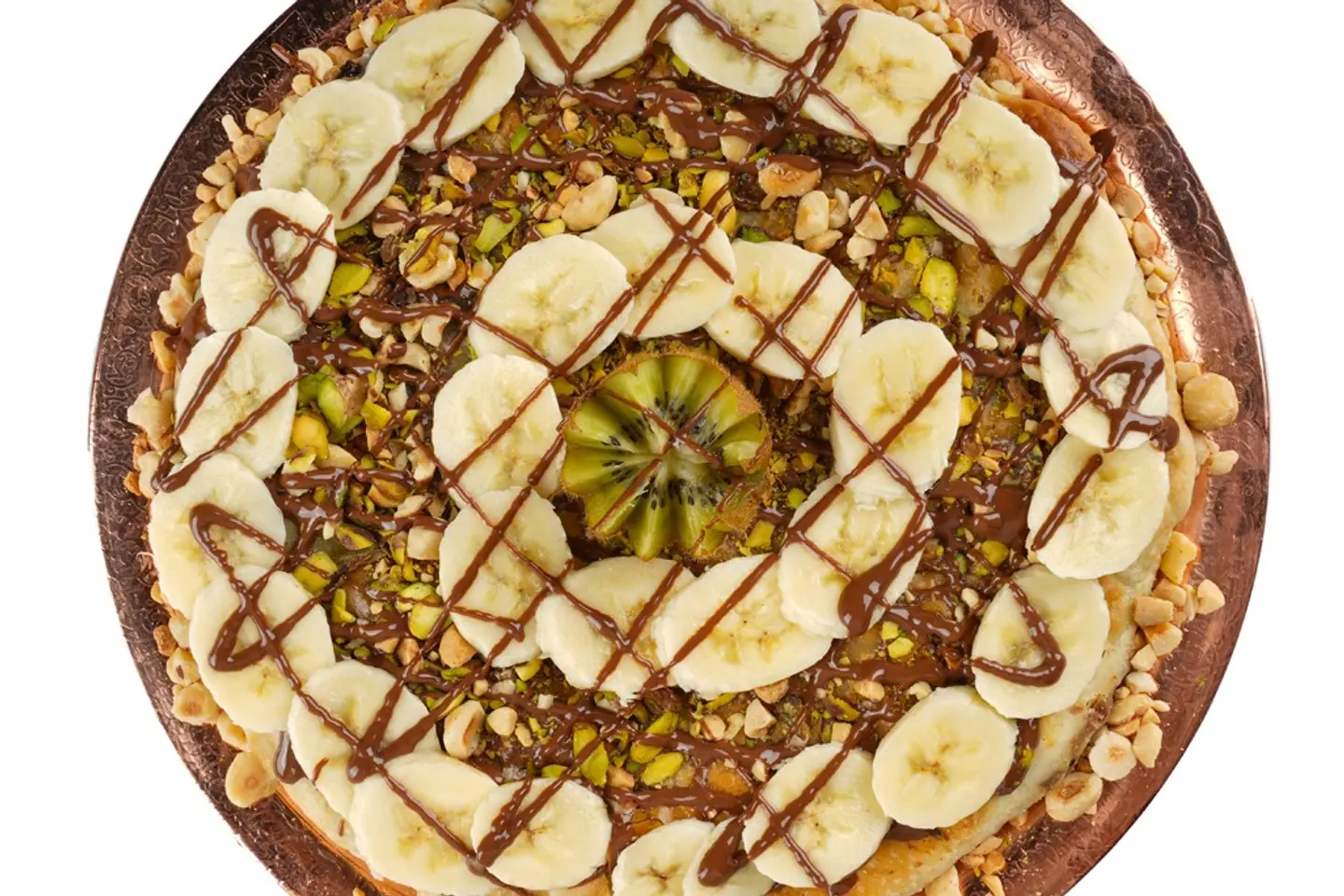 فطيرة نوتيلا بالمكسرات - رول