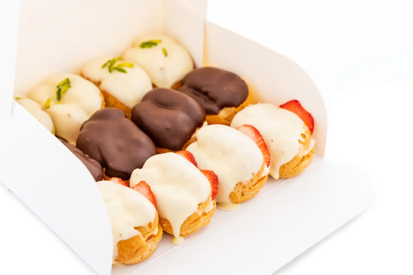 Assorted Original Mini éclair (3 Flavors) - Small Box (12 Pcs)