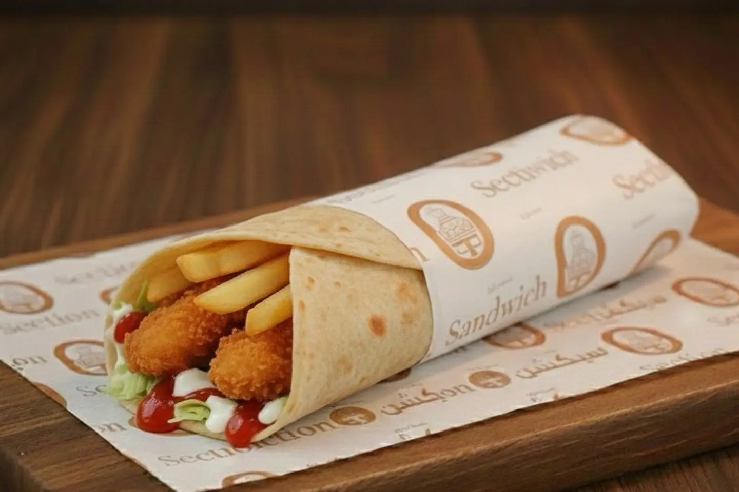 Crispy Chicken Strips Wrap Small - Large