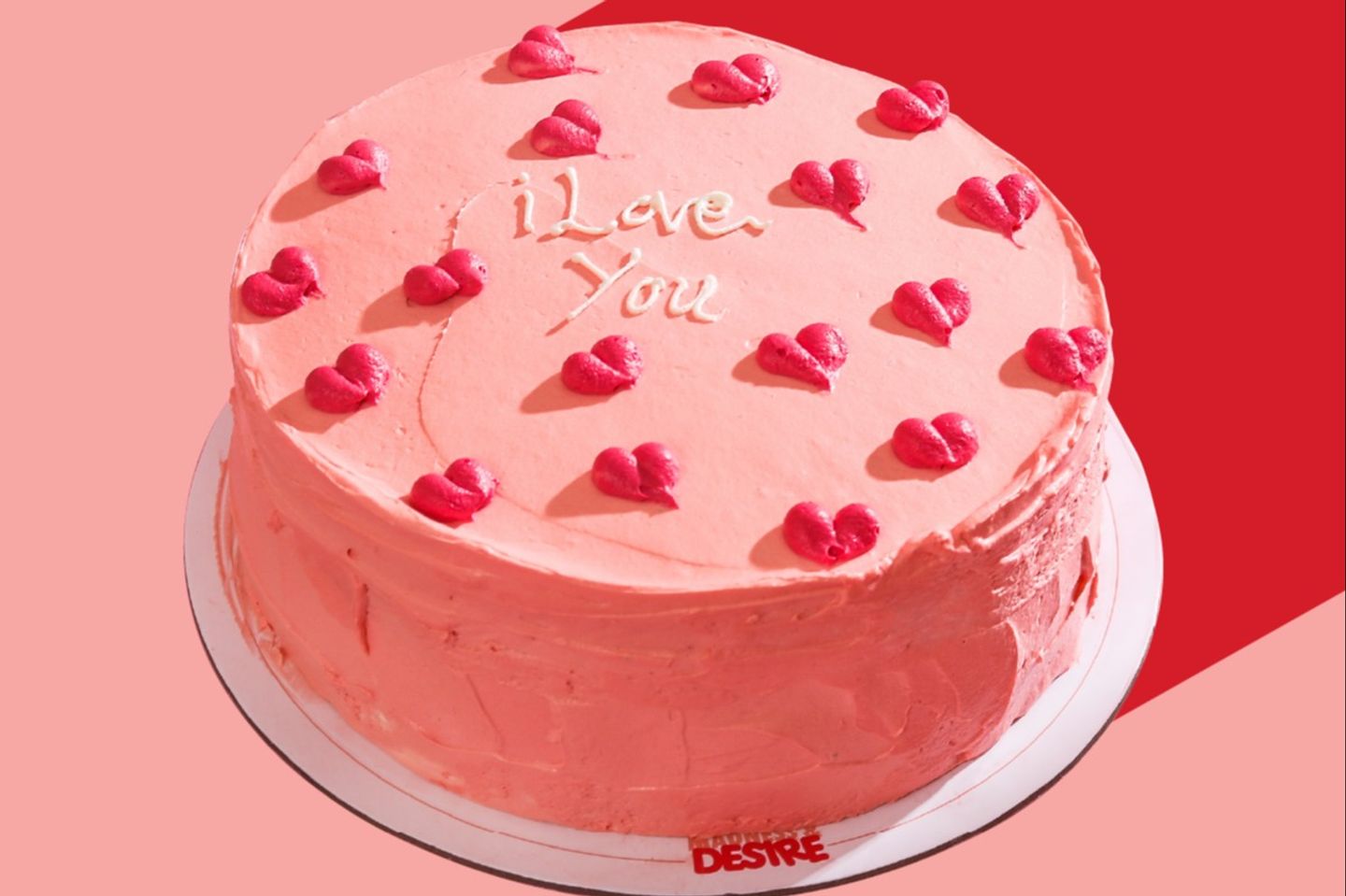 Pink Heart Cake - Mango