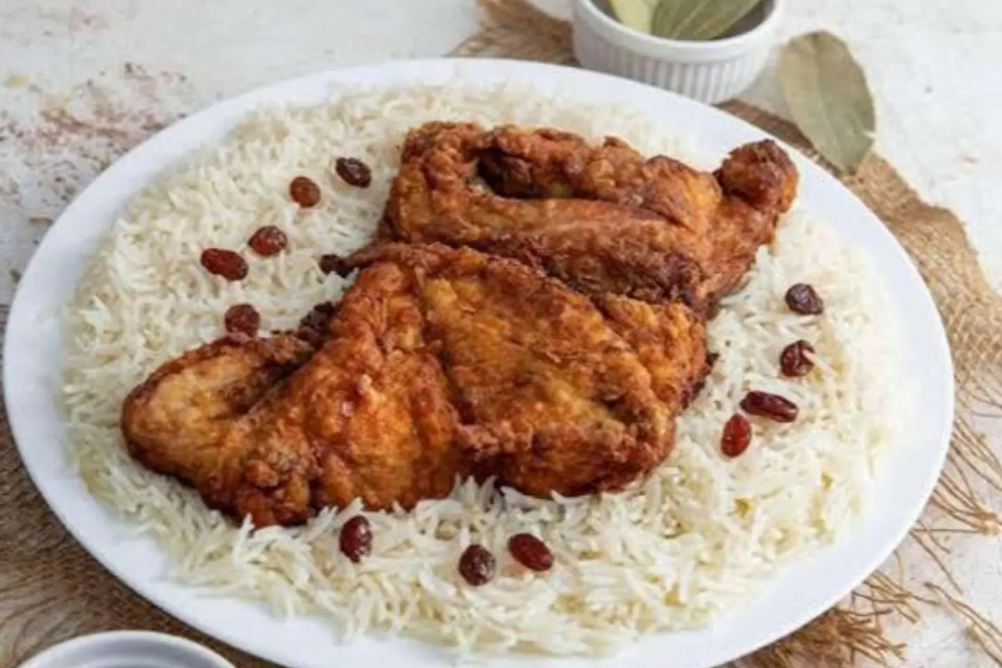 Fried Chicken With Rice - Half Fried Chicken With Rice