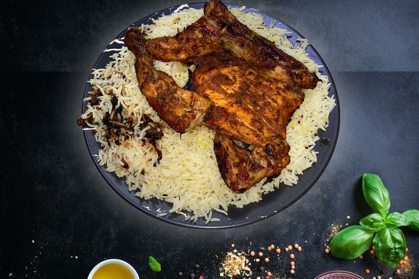 Charcoal Chicken Peshawar Rice - Whole Chicken