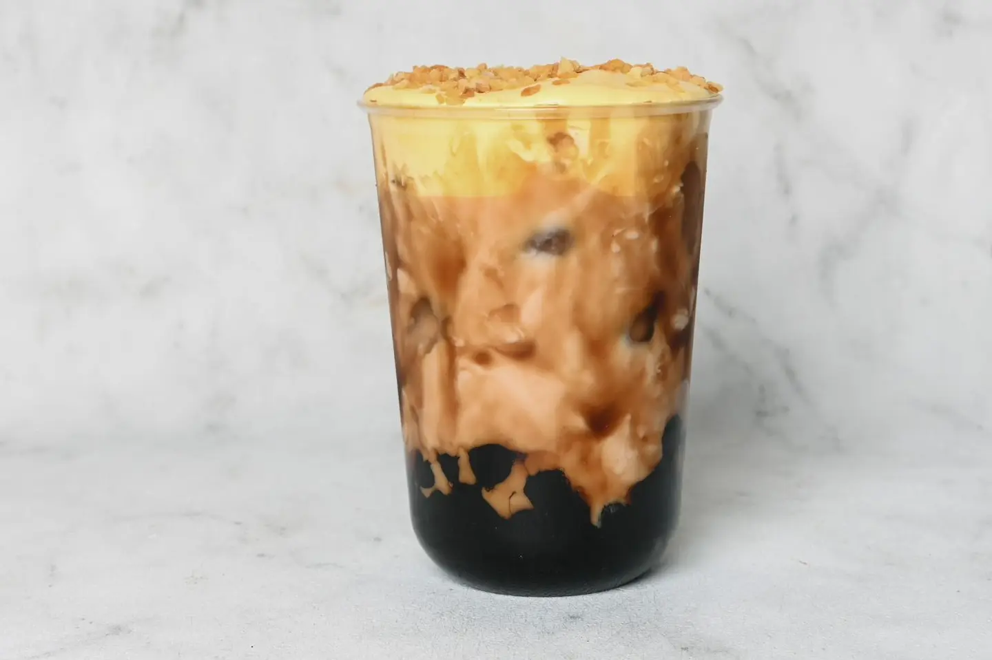 Boba Milk Tea With Special Cream - Large 500 Ml