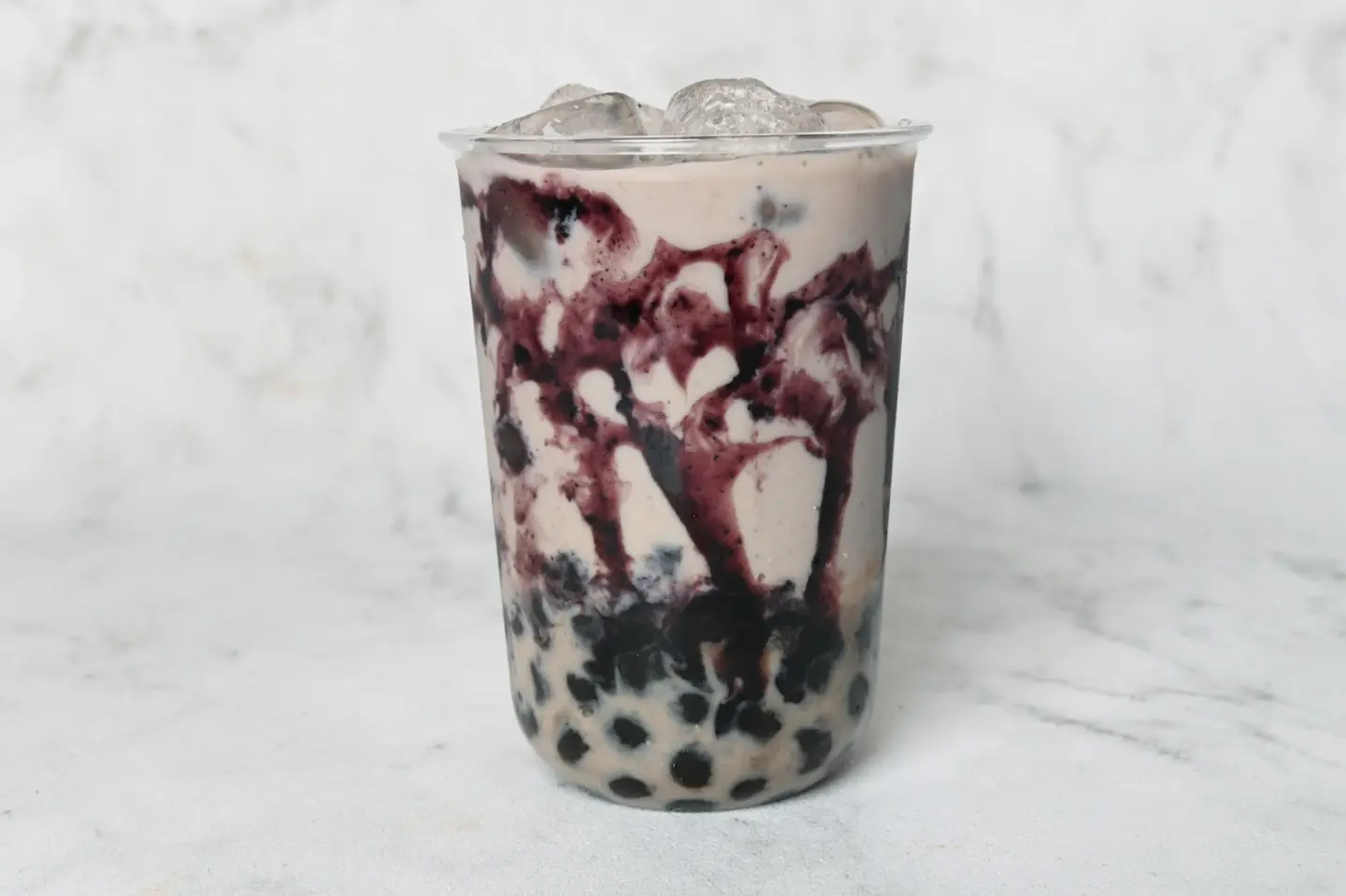 Milk Tea Boba Blueberry - Large 500 Ml