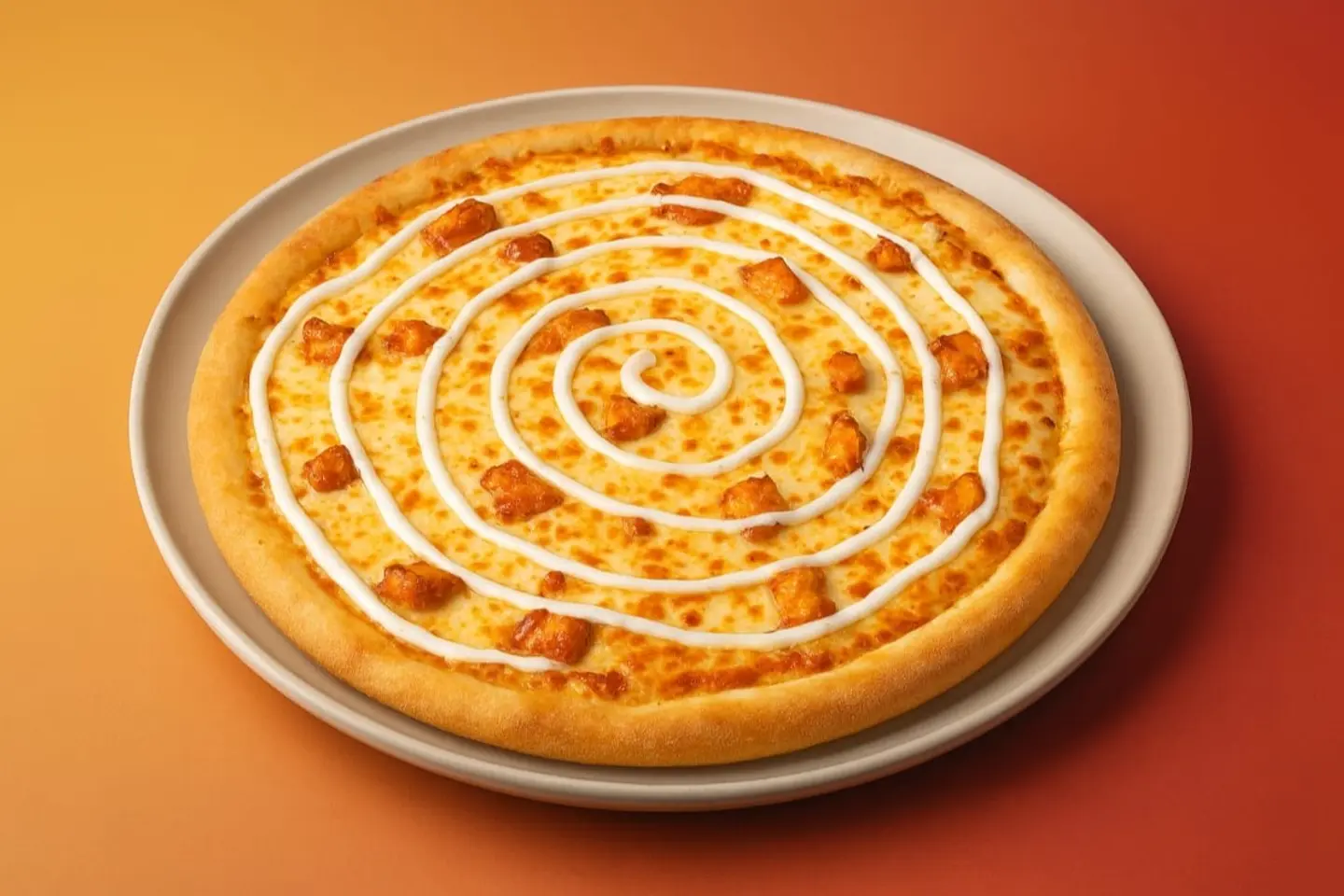 بيتزا دجاج مع رانش - حجم كبير