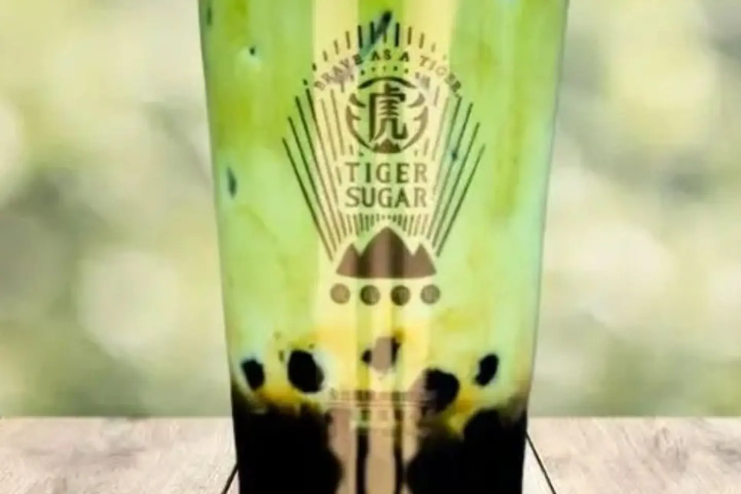 Matcha Milk With Boba And Cream - Hot Boba Matcha Milk With Cream Mousse