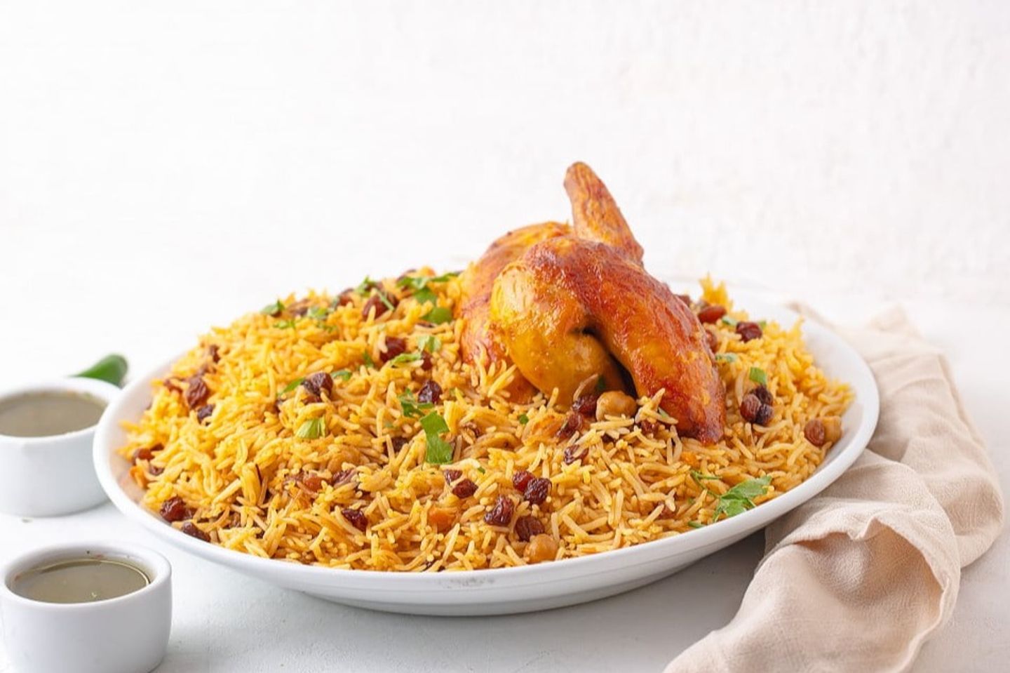دجاج شواية  مع أرز - ربع دجاجة مع رز