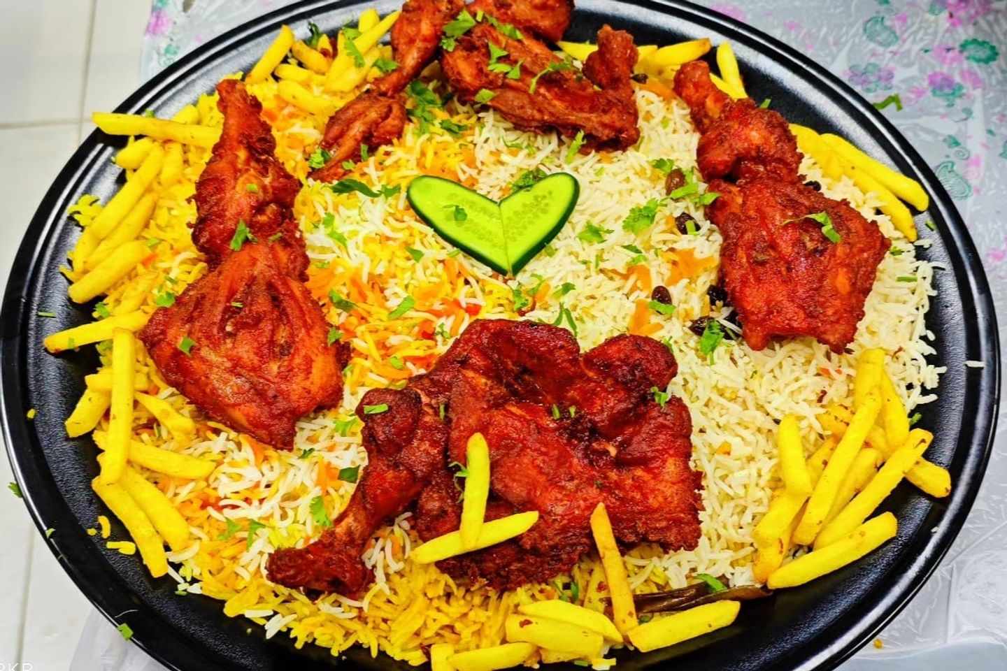 Fried Chicken With Rice - Fried Chick With Rice Half