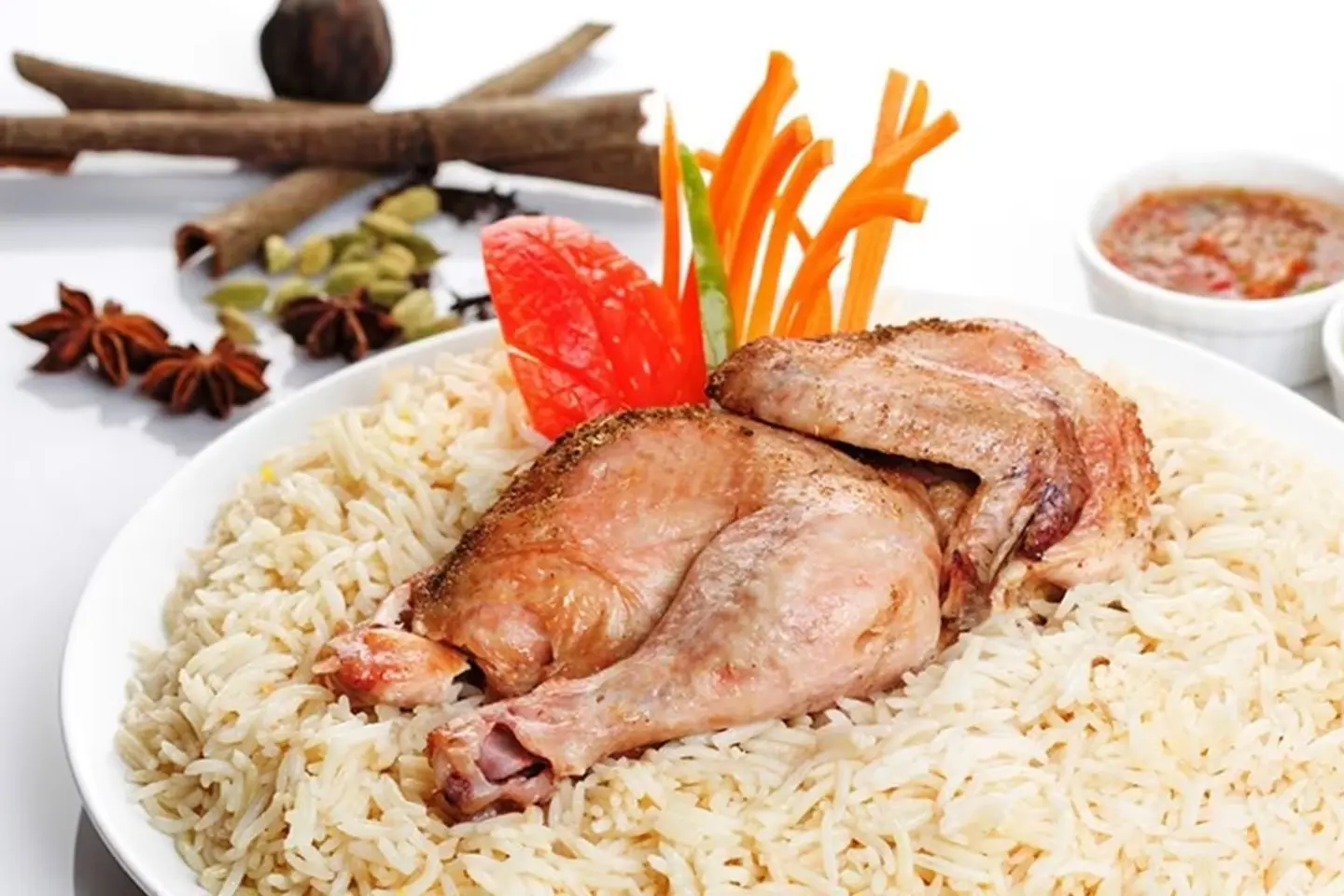 دجاج حنيذ مع الأرز - دجاج حنيذ مع الأرز-حبه دجاج