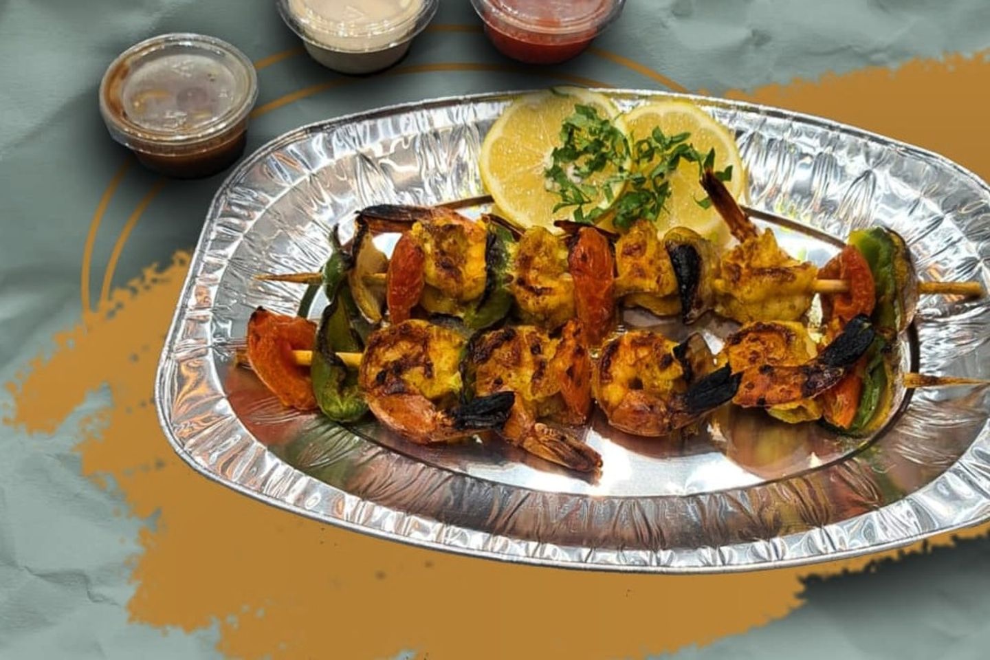 Grilled Shrimp Skewers - 2 Grilled Shrimp Skewer 8 Pieces