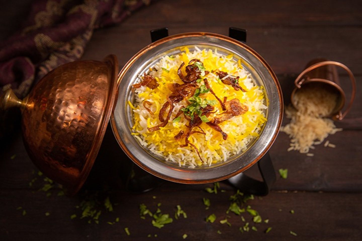 ارز برياني  - وسط