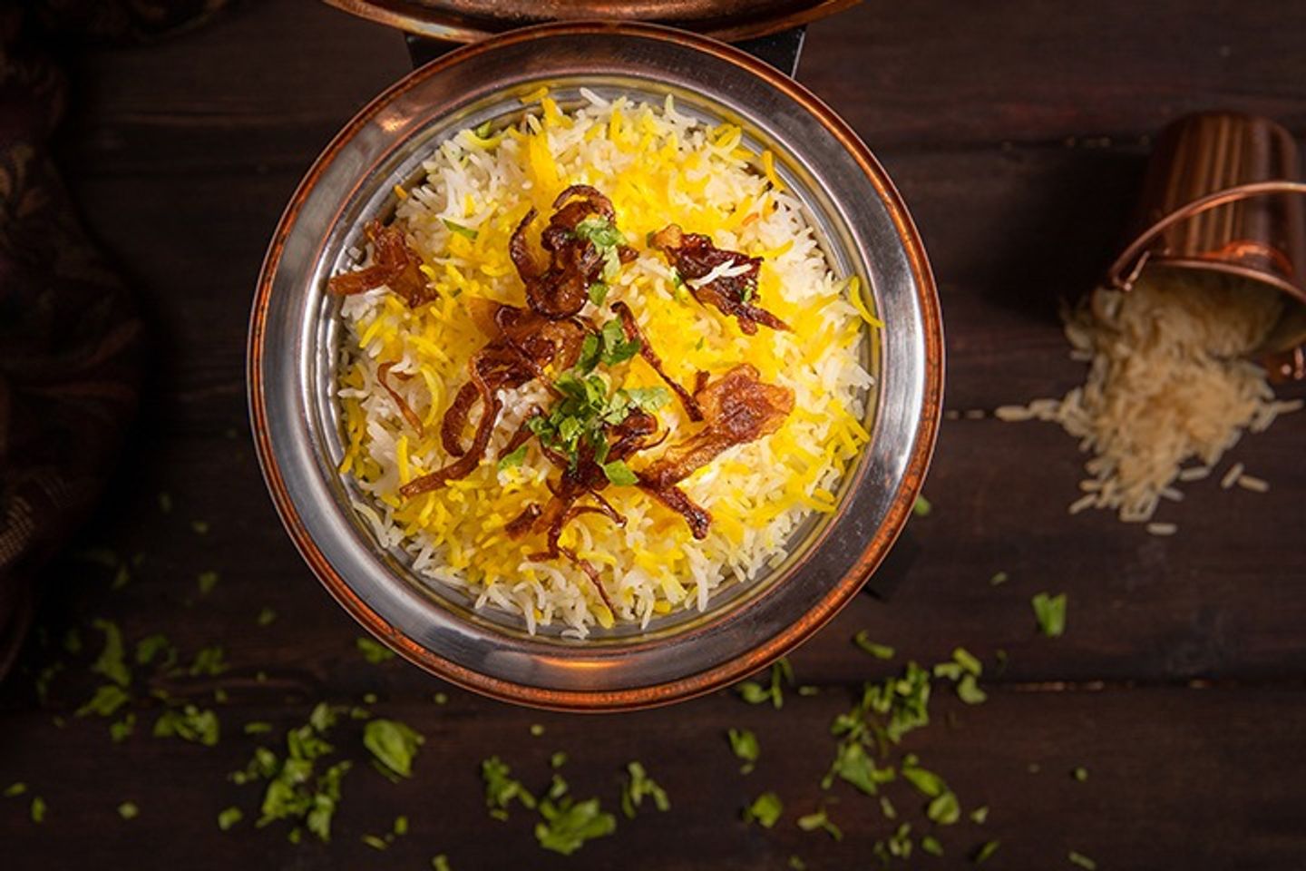ارز بسمتي بنكهة الزعفران - وسط