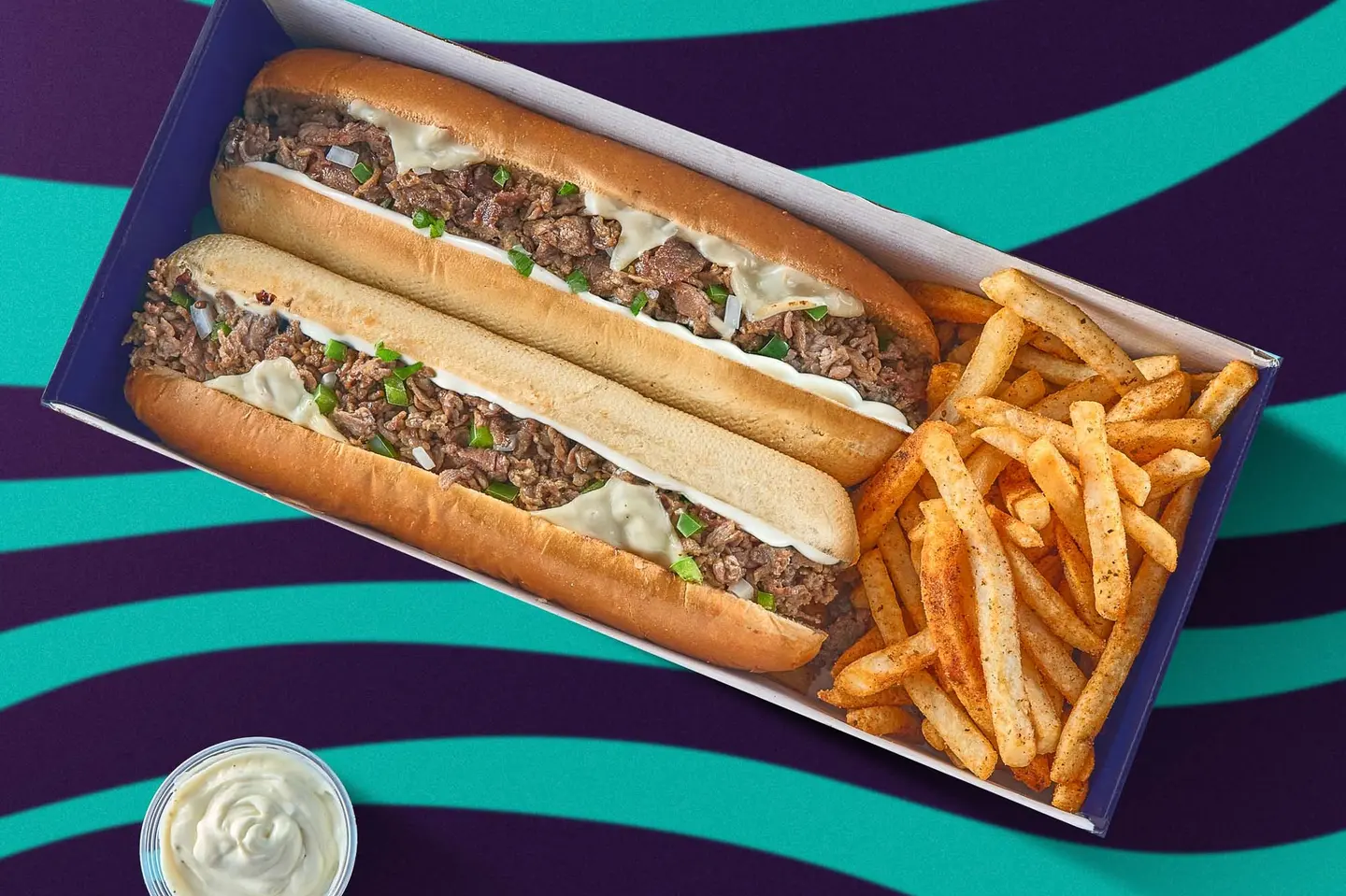 Philly Cheese Steak Box - 2 Sandwiches