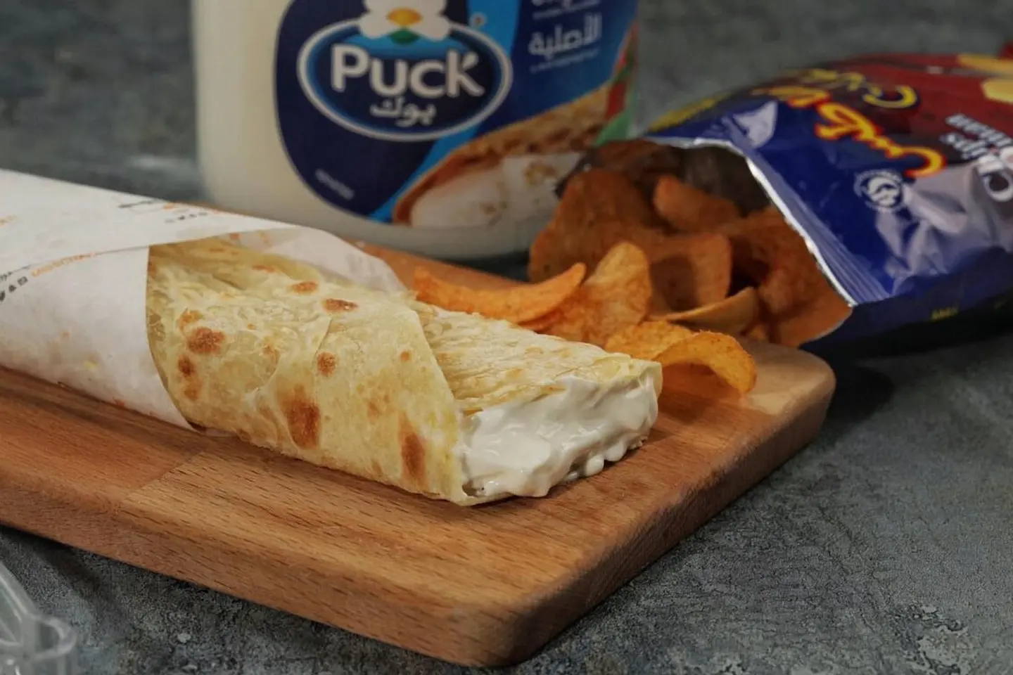 Omani Chips With Cheese - Feteer