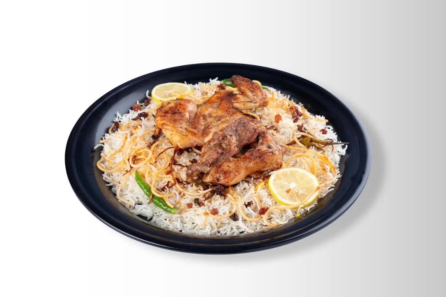 مظبي مع أرز شعبي - نصف دجاجة