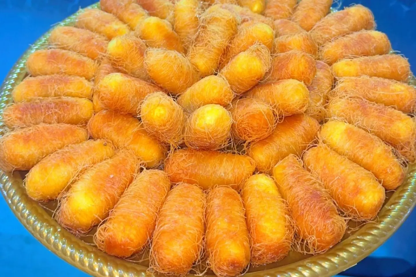 كنافه مبرومه بالقشطه  - كيلو الا ربع