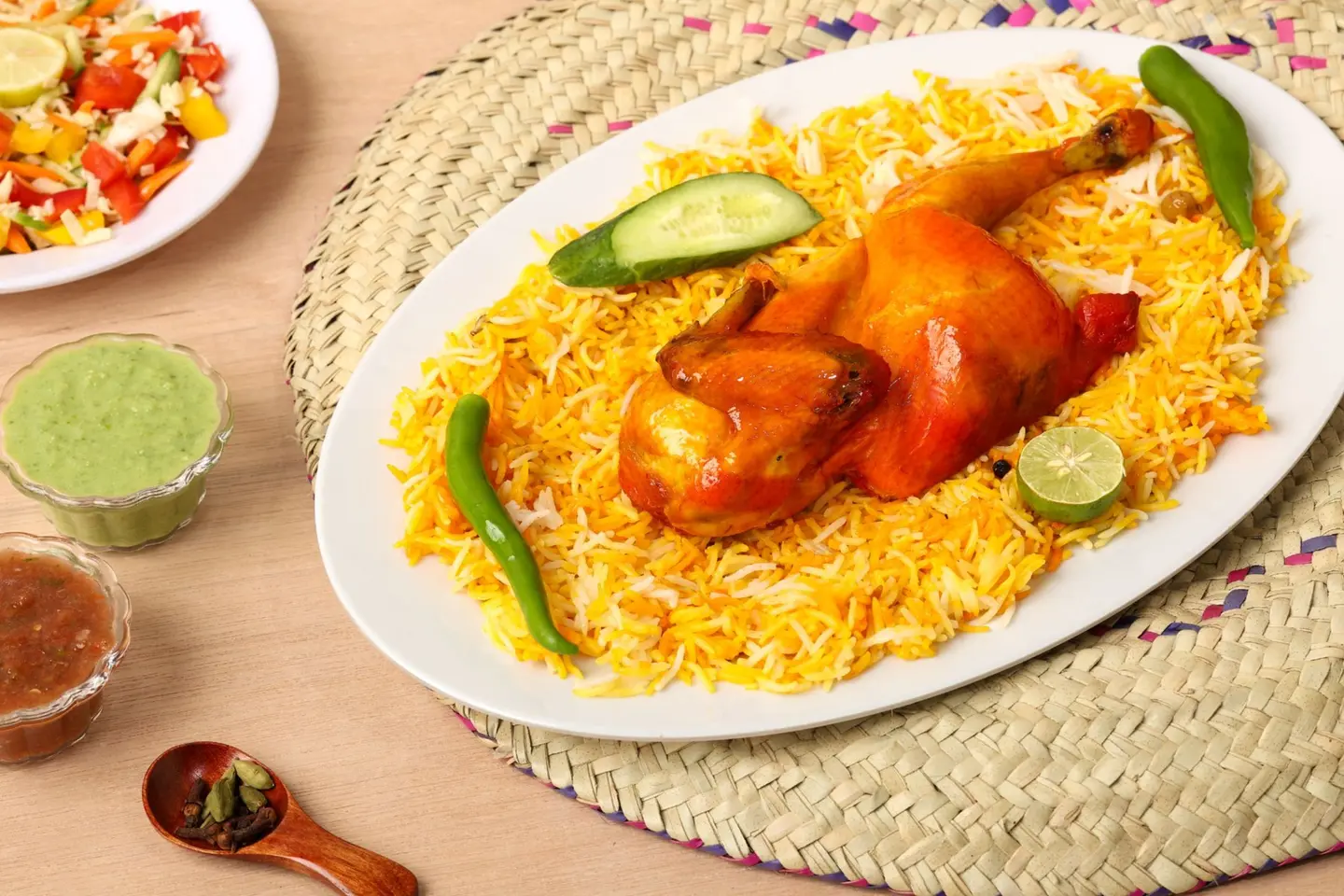دجاج مندي - نصف