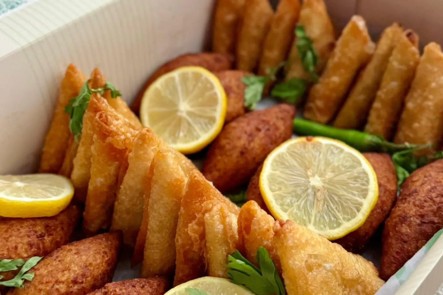 Samposa And Kibbah - Large Box