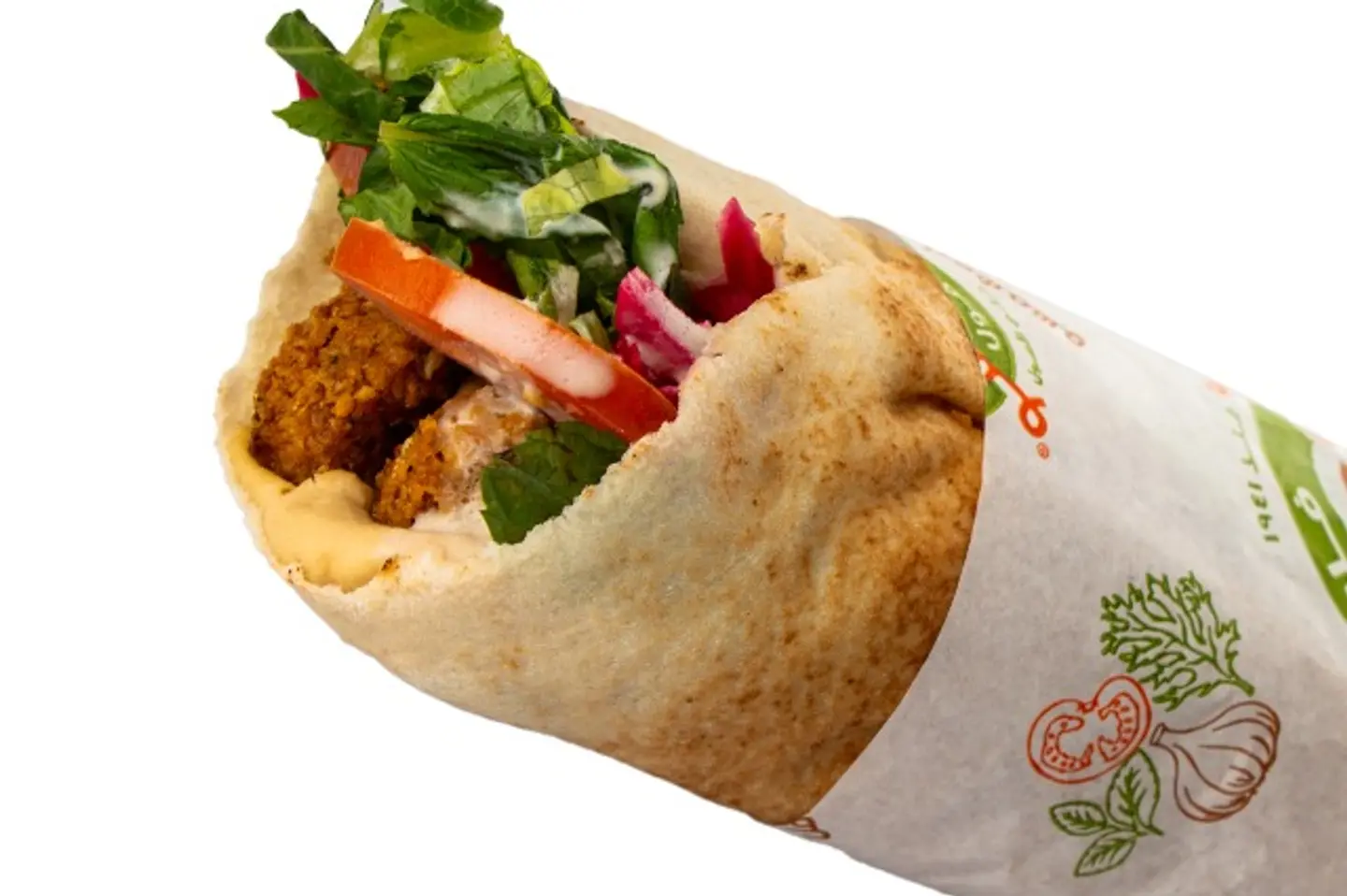 Falafel Sandwich With Shami Bread - Big