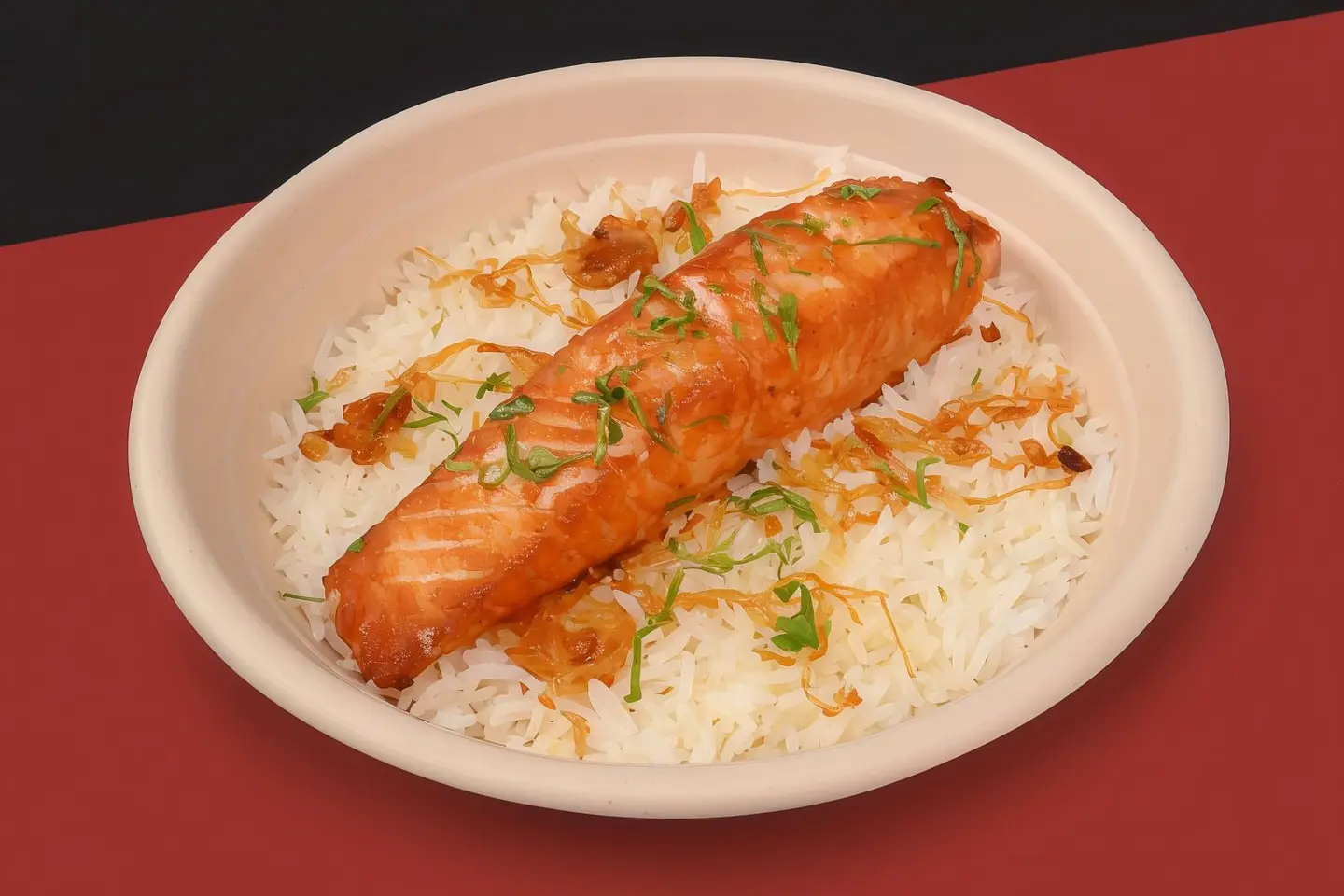 Salmon On Rice - Basmati Rice