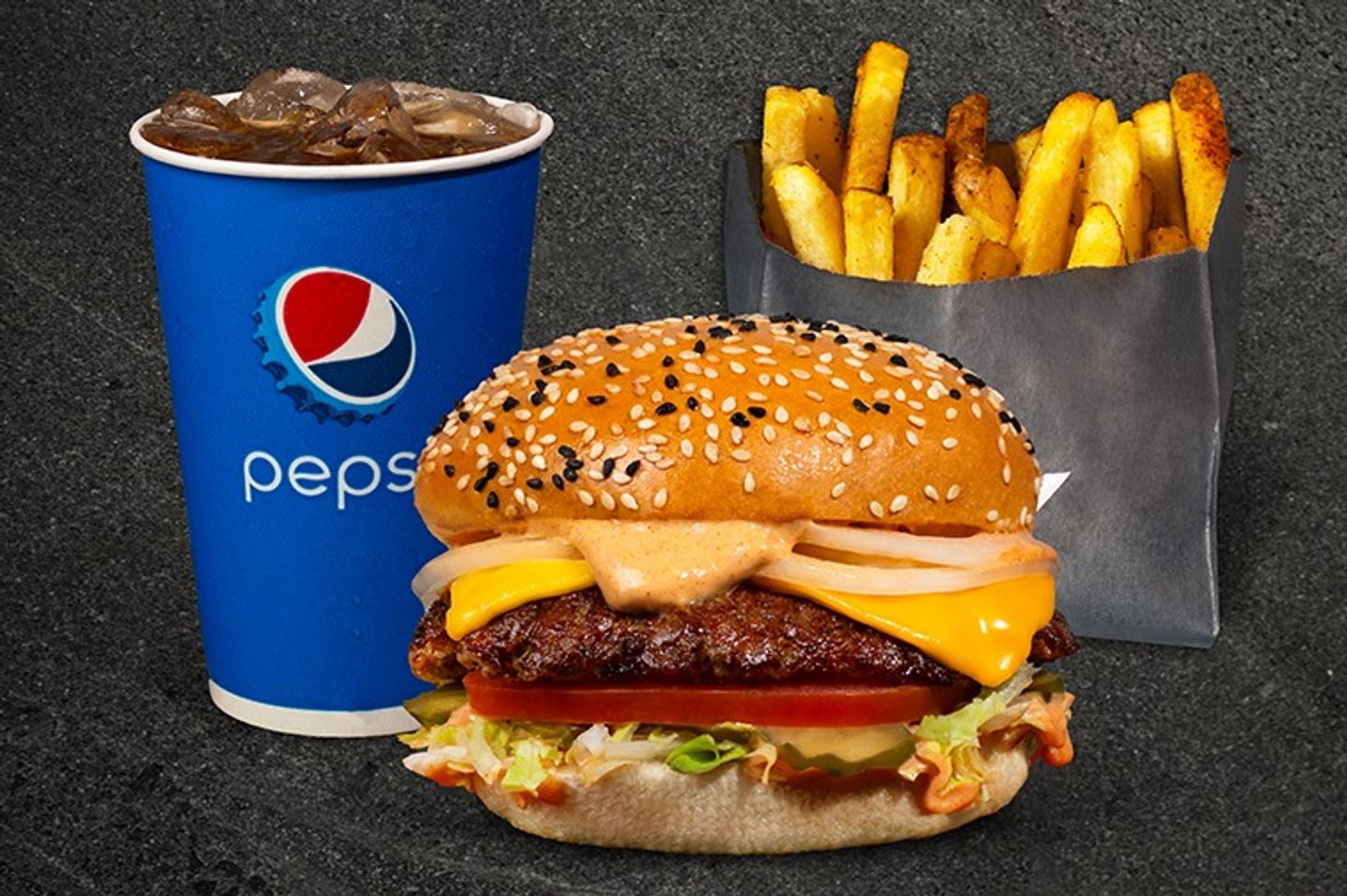 Classic Burger Meal - Fries Drink Medium