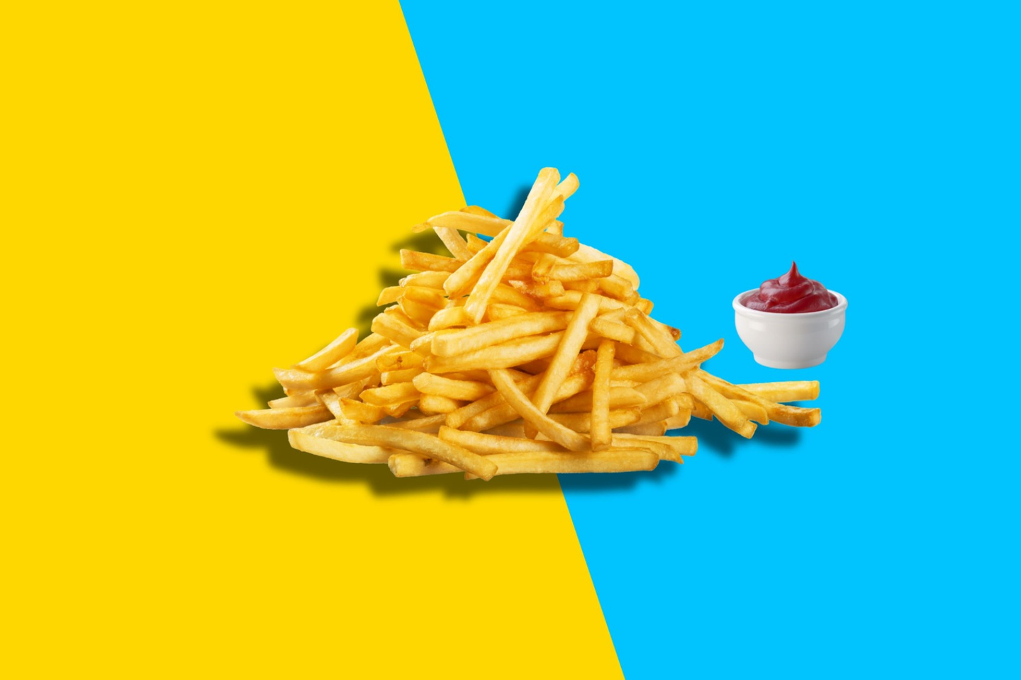 بطاطس مقلية - اصابع بطاطس وسط