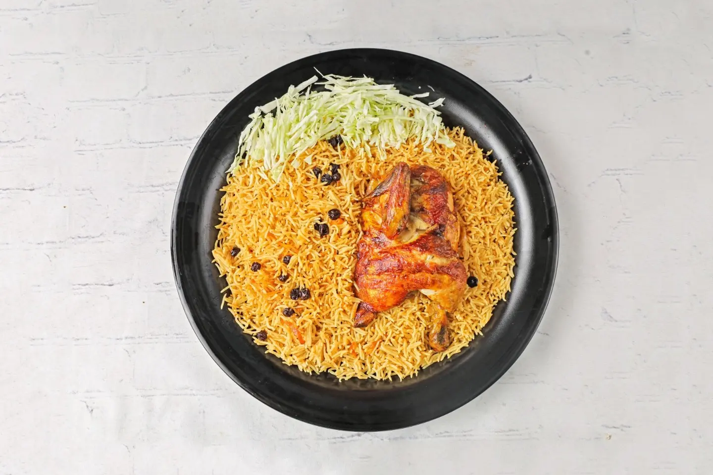دجاج شواية - نص حبة دجاج بدون رز