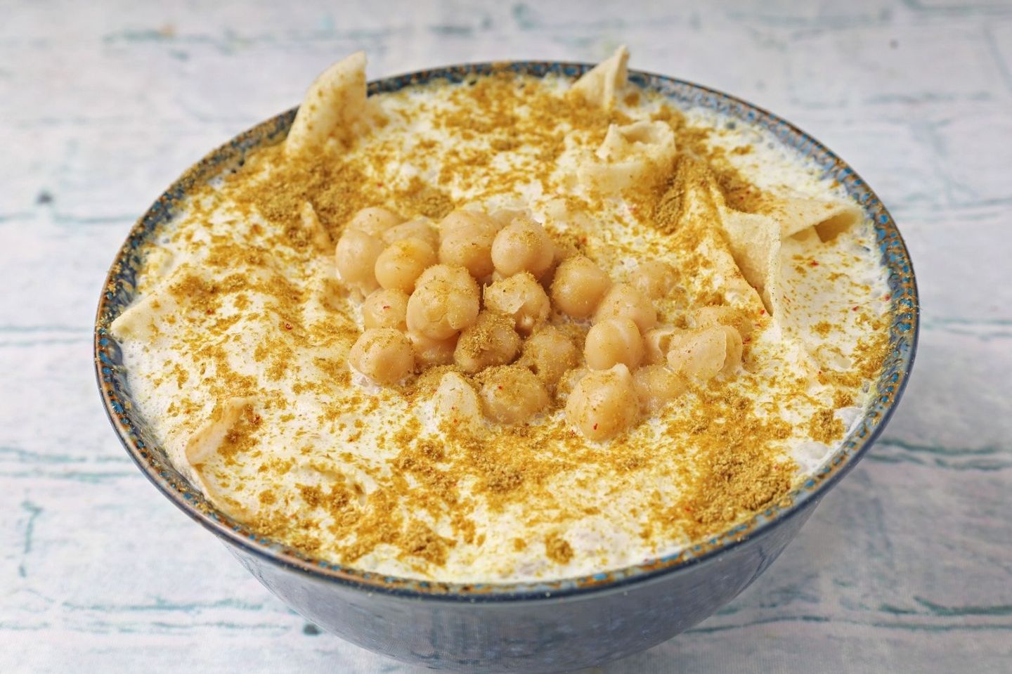 فتة حمص شامية - وسط