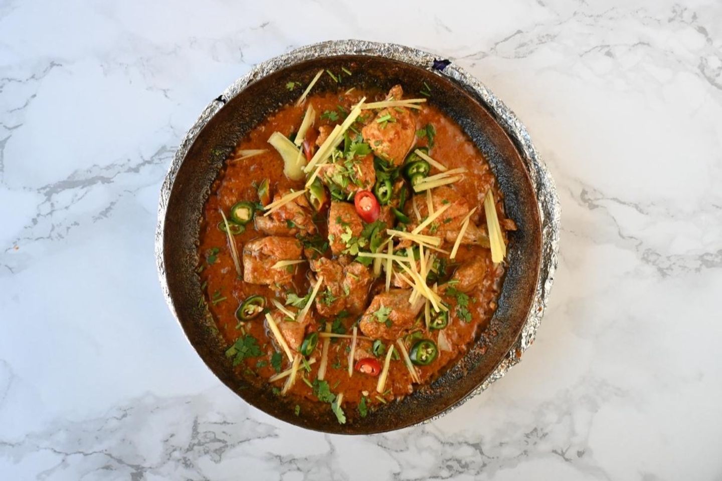 Chicken Karahi In Olive Oil - Half