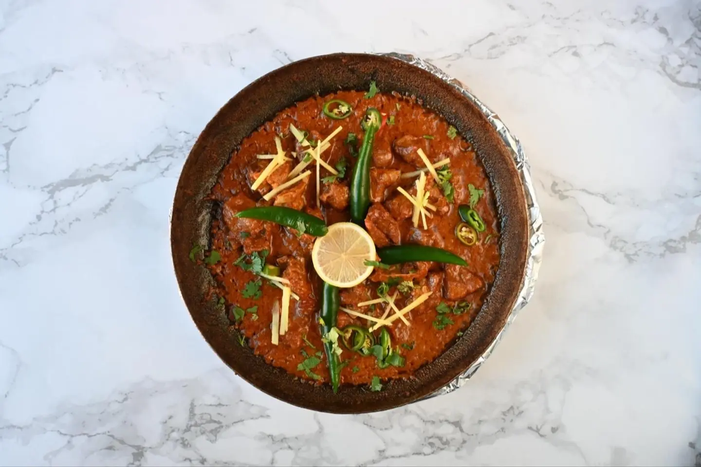 Mutton Karahi In Desi Ghee - Half