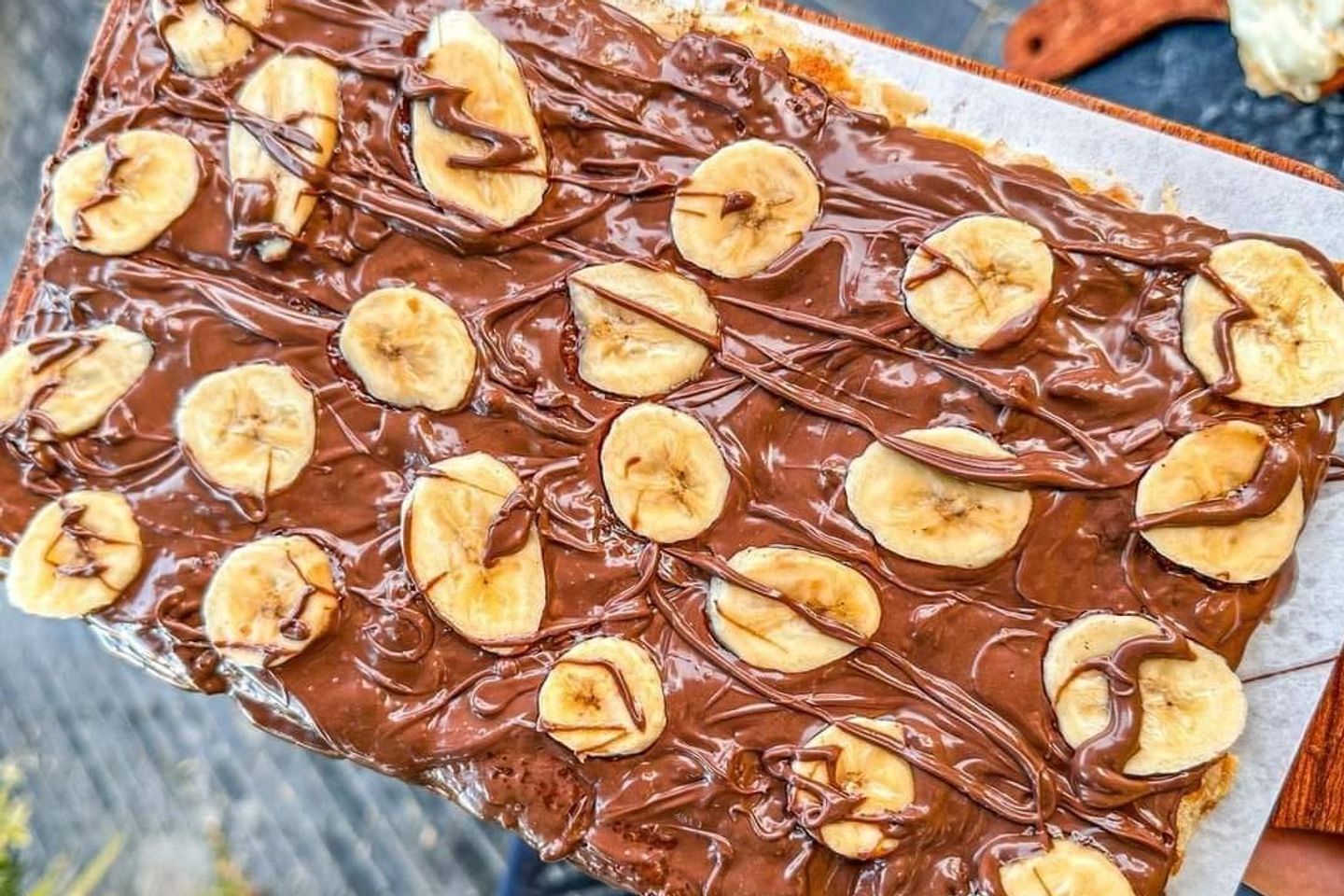 Banana Pie With Nutella - Roll