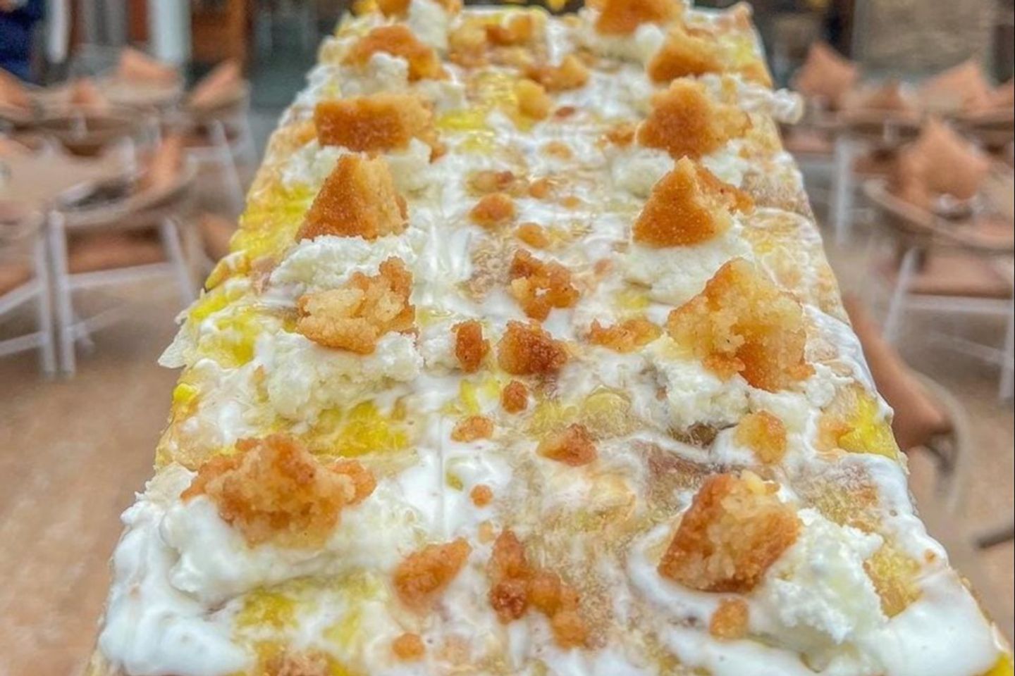 Basbousa Pie With Cream - Roll
