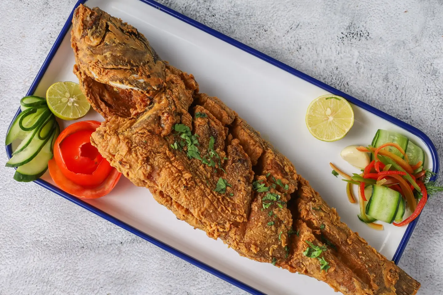 هامور مقلي - نصف كيلو